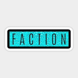 Faction Bar Design - Blue Sticker